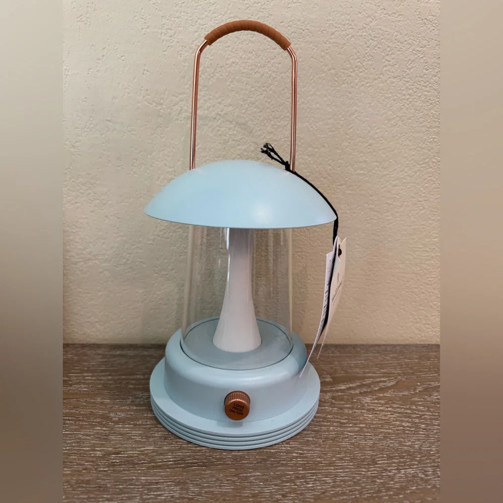 Portable LED Table Lantern Light Blue - Hearth & Hand